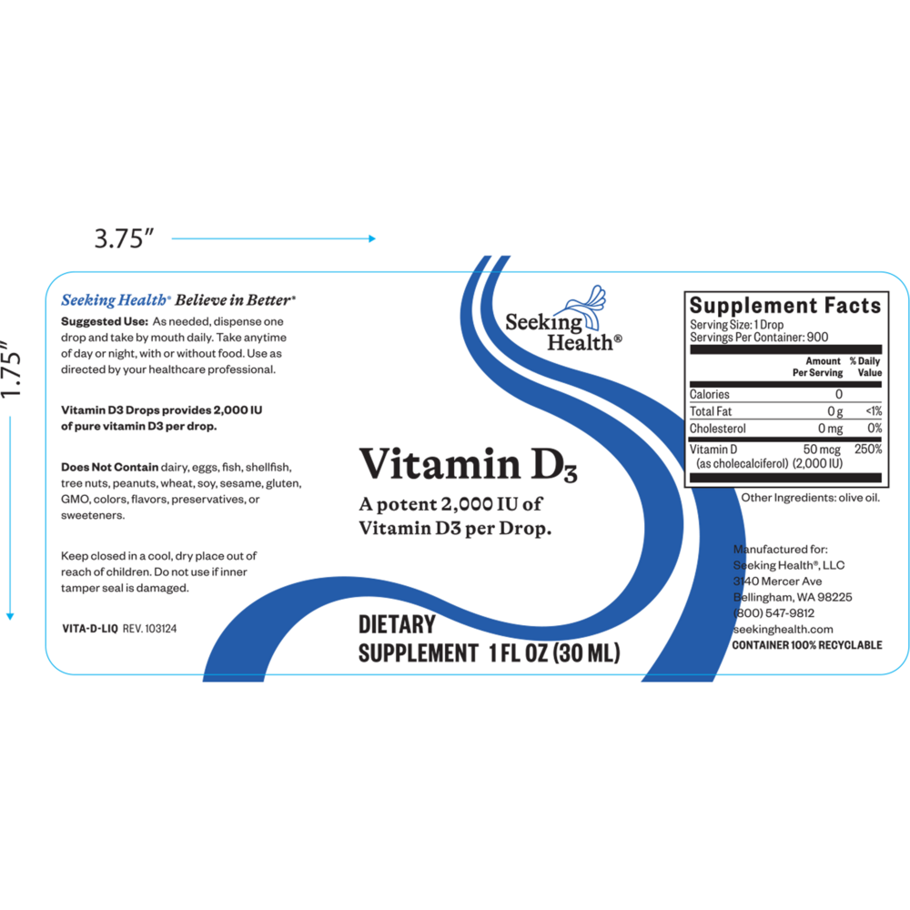 Product image for Vitamin D Drops.