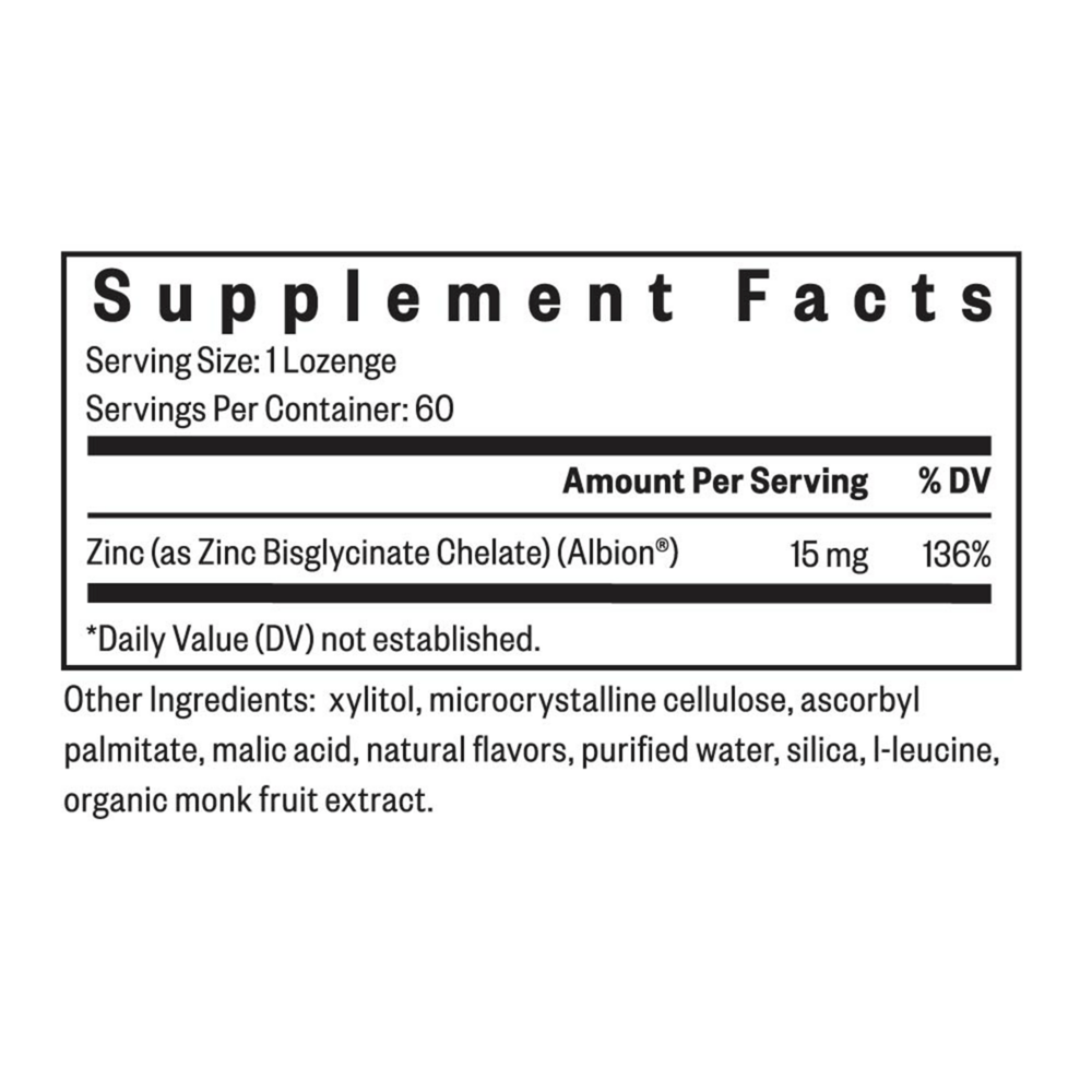 Product image for Zinc Lozenge.