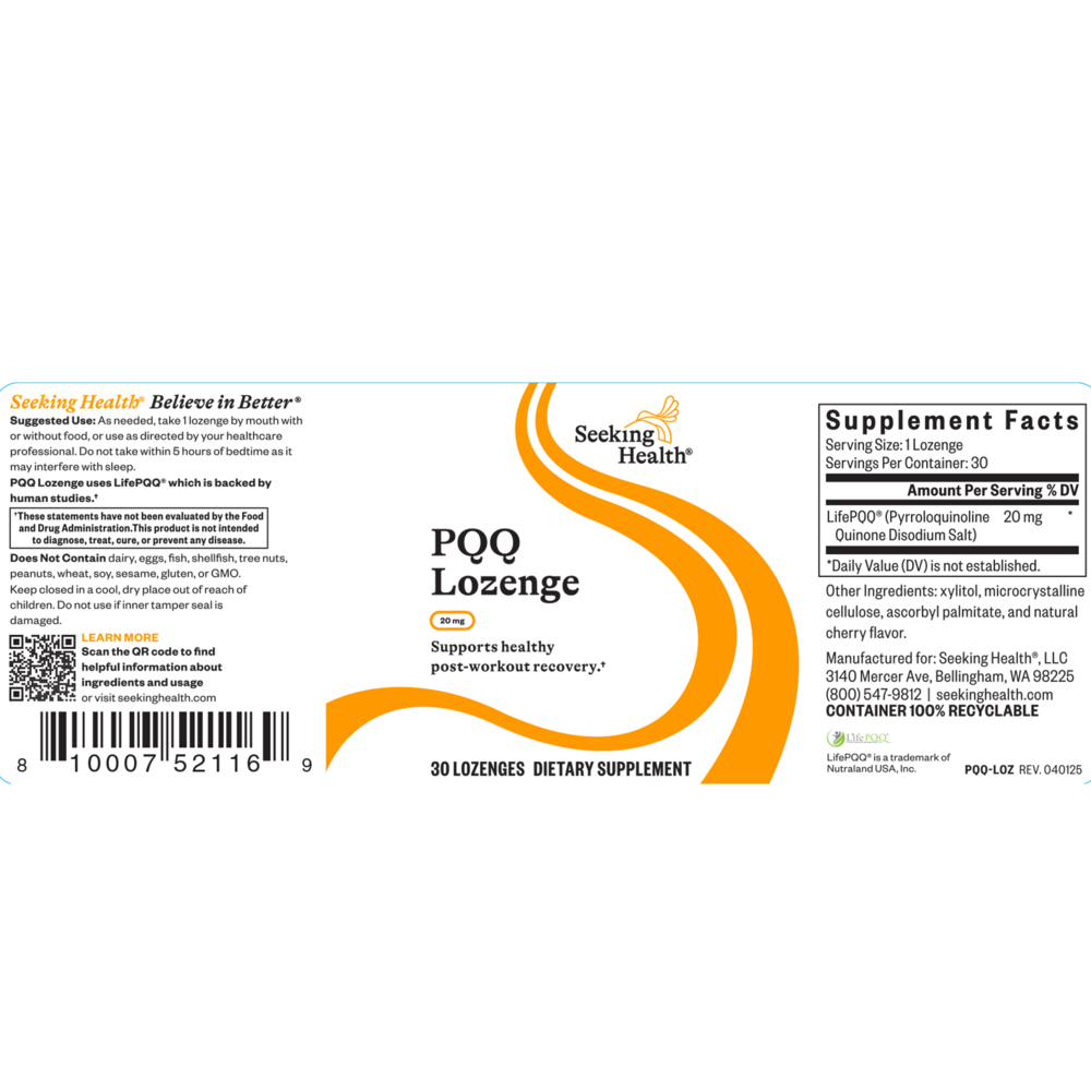 Product image for PQQ Lozenges.