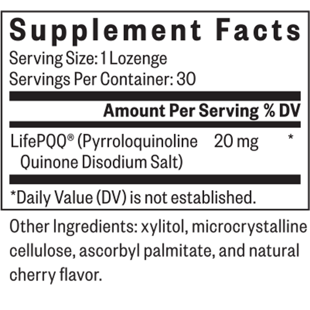 Product image for PQQ Lozenges.