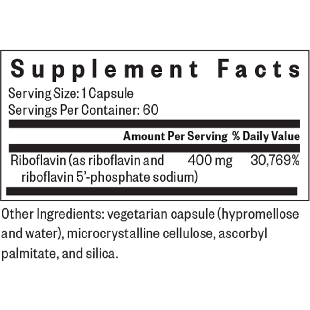 Product image for Riboflavin 400mg.