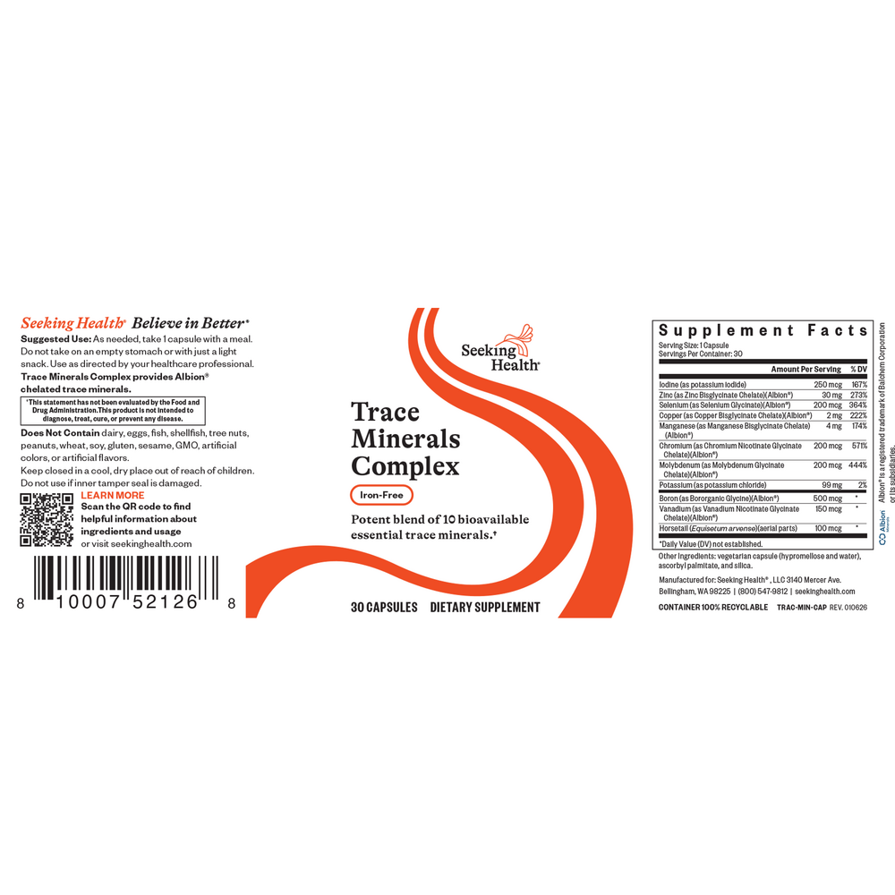 Product image for Trace Minerals Complex.