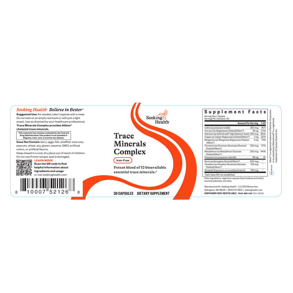 Product image for Trace Minerals Complex.