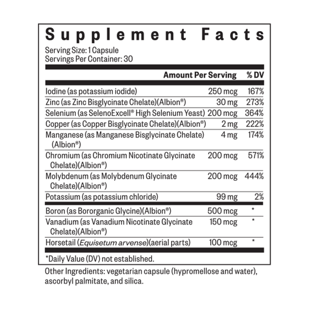 Product image for Trace Minerals Complex.