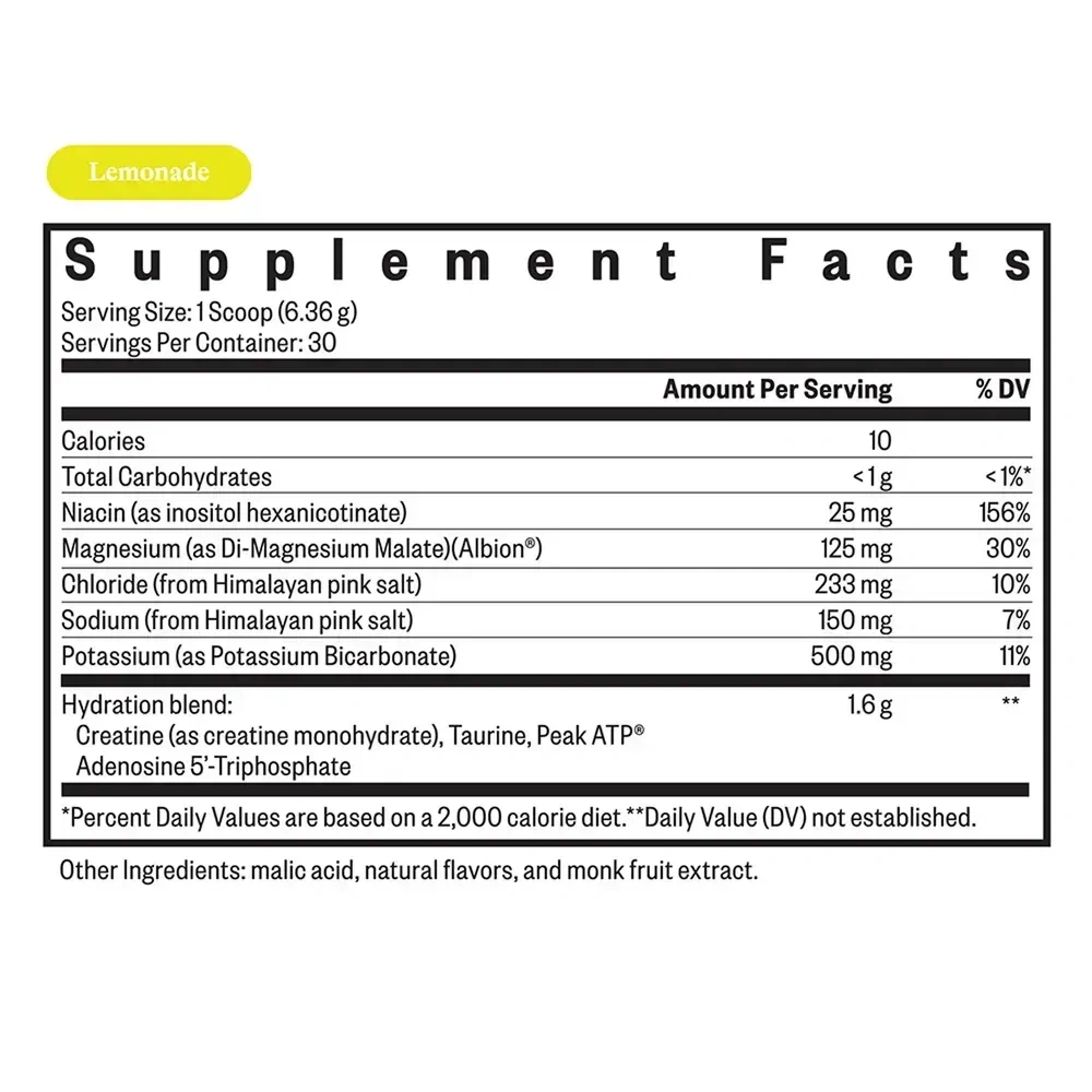 Product image for Optimal Electrolyte Lemonade Powder.
