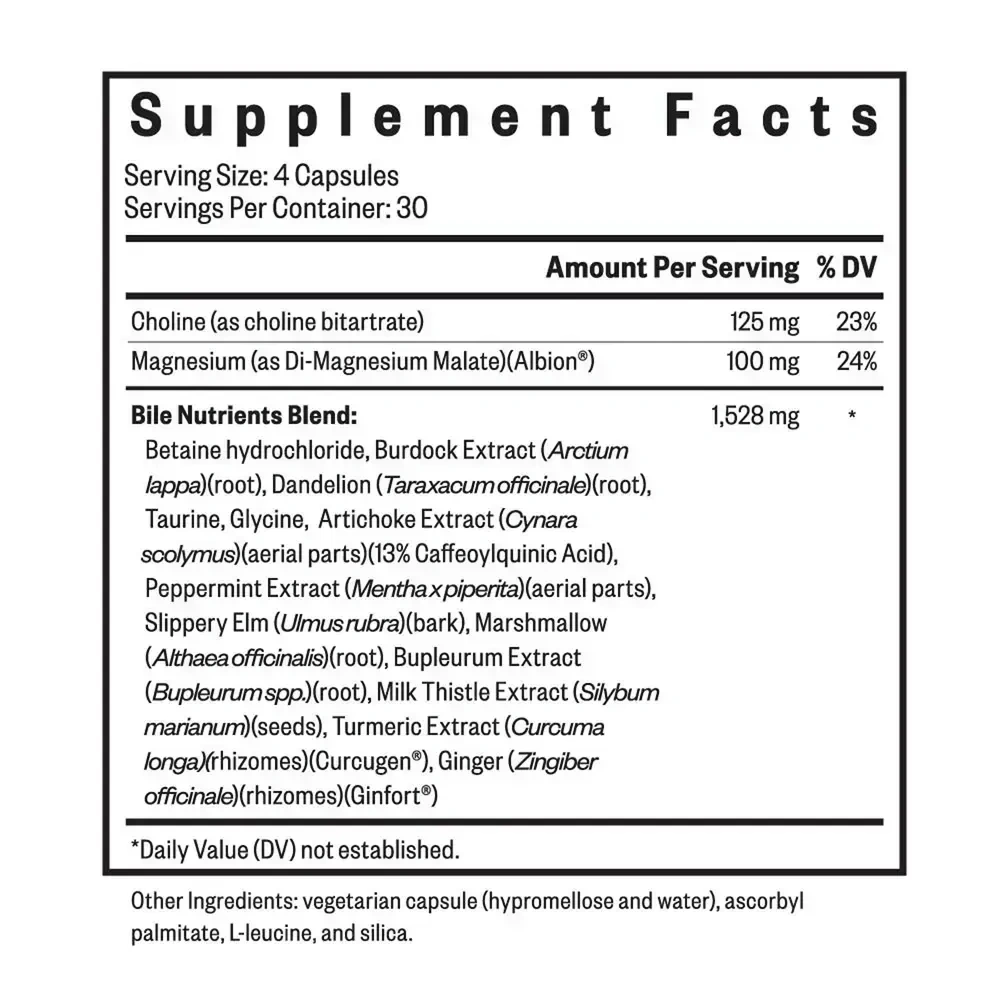 Product image for Bile Nutrients .