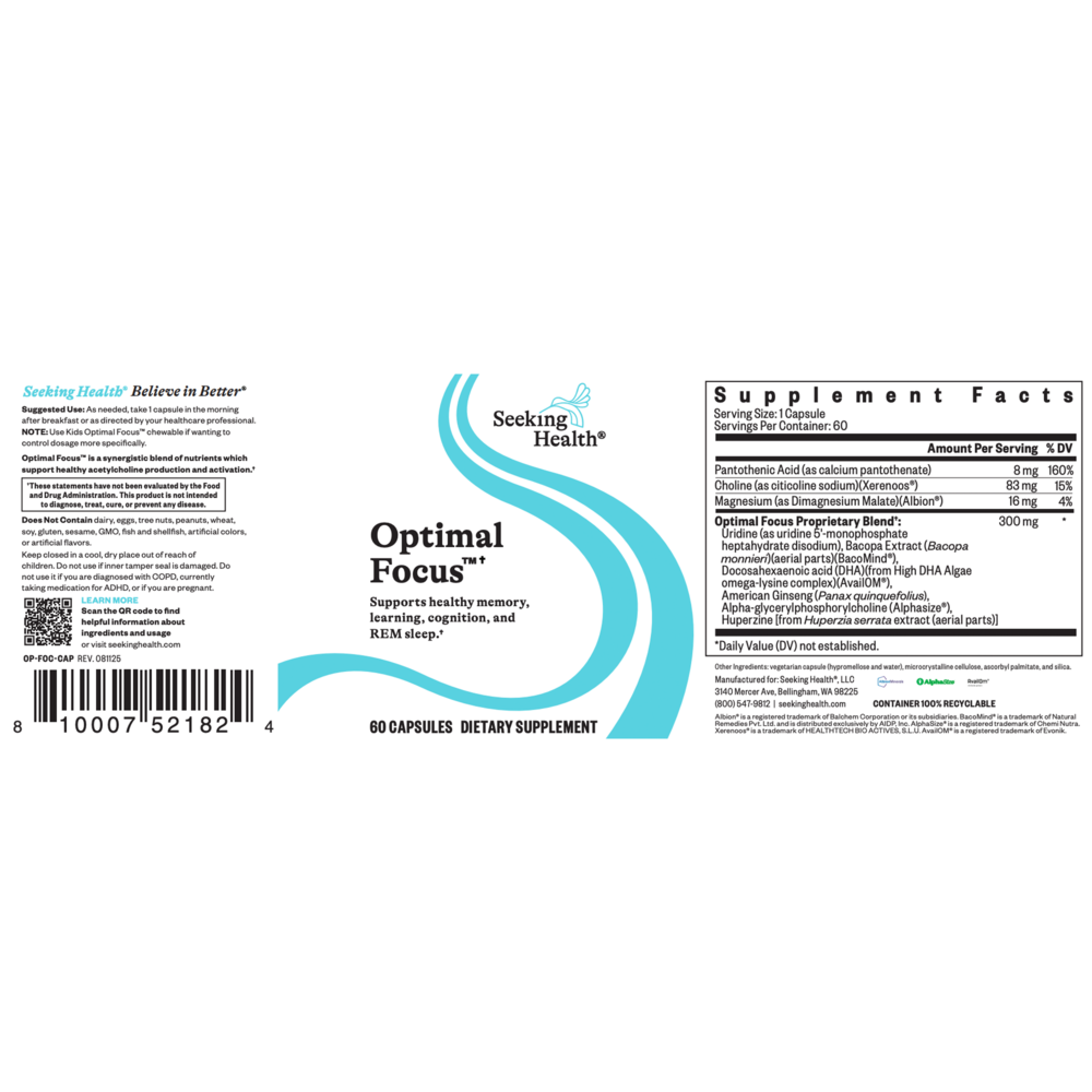 Product image for Optimal Focus.