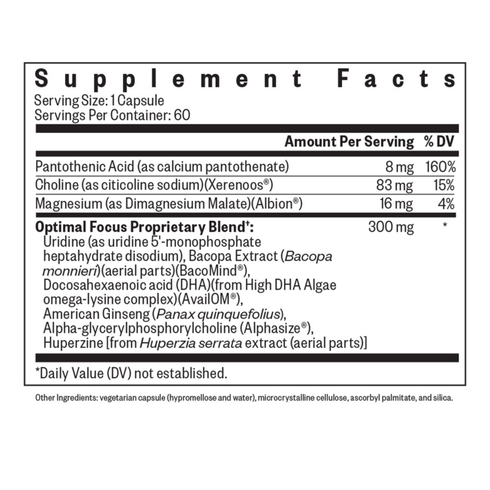 Product image for Optimal Focus.