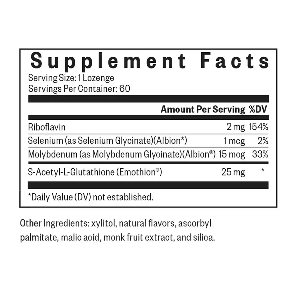 Product image for Glutathione with Cofactors.