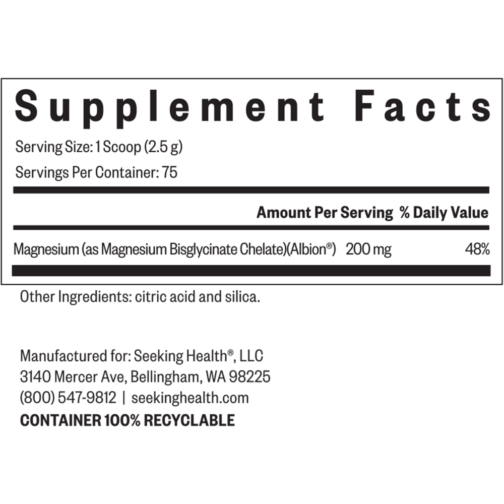 Product image for Magnesium Glycinate Powder.