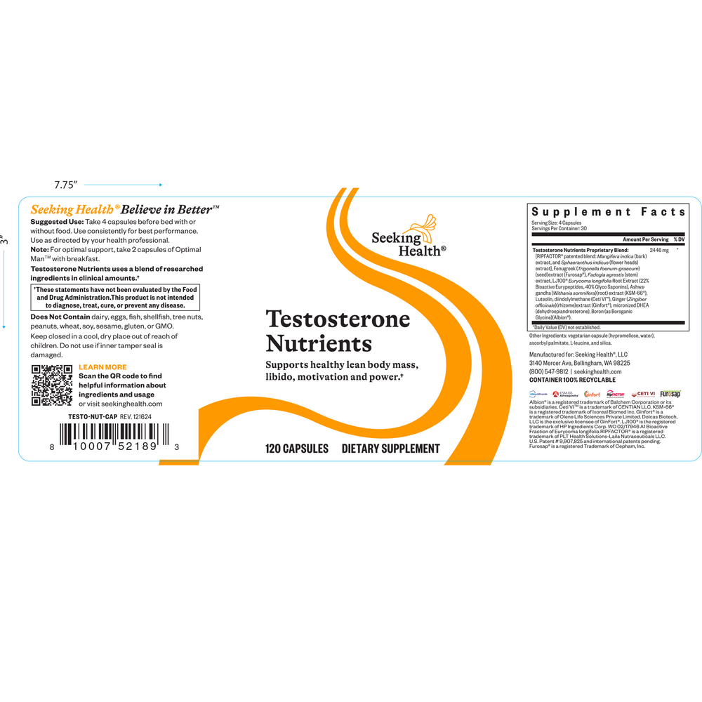 Product image for Testosterone Nutrients.