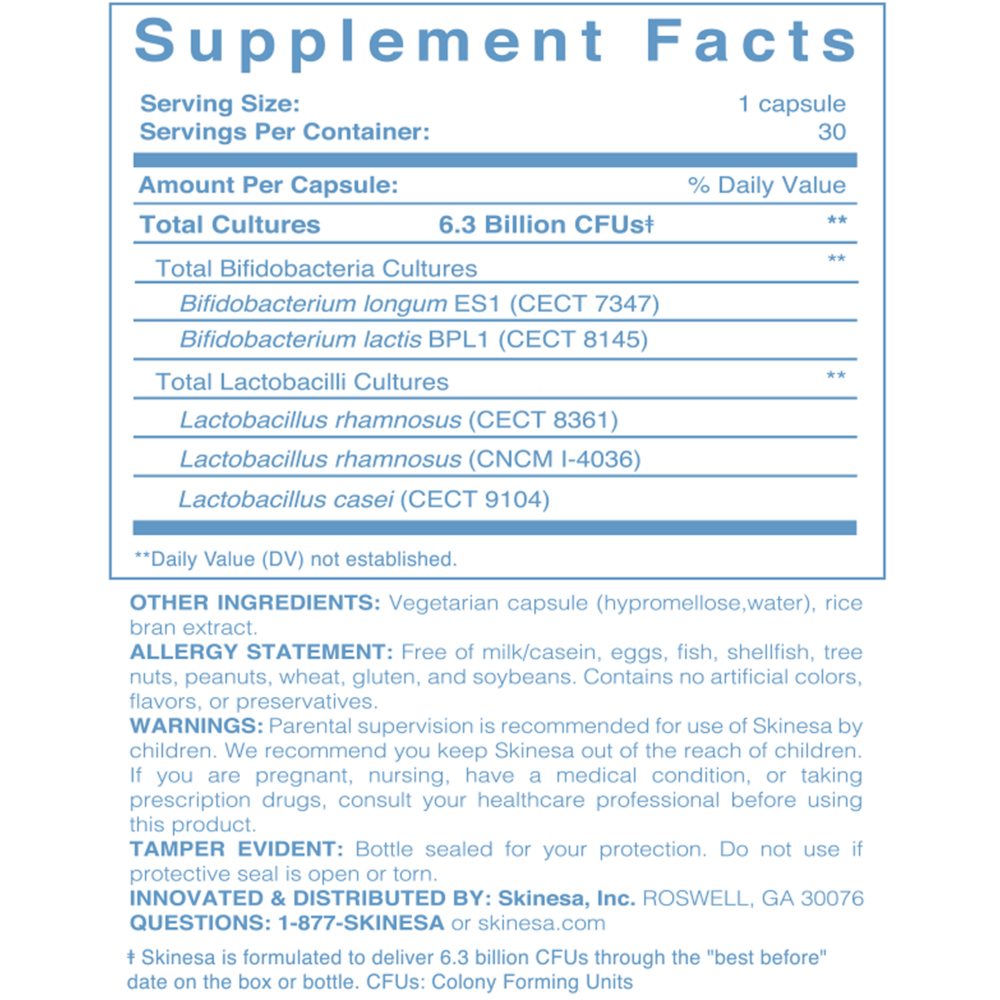 Product image for Skinesa Skin Probiotic.