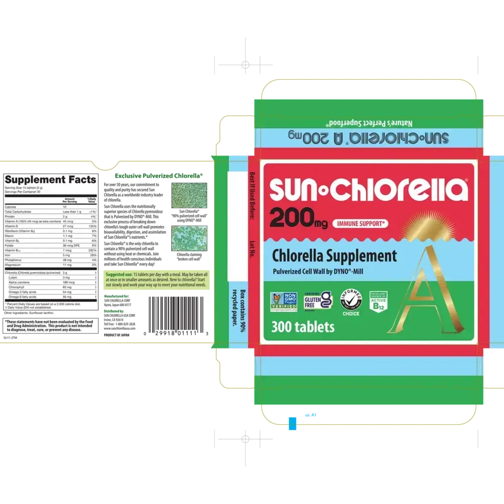 Product image for Sun Chlorella 200mg.