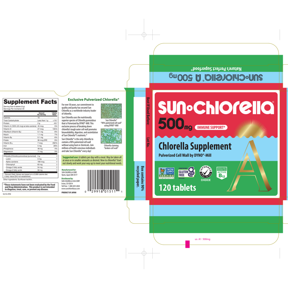 Product image for Sun Chlorella 500mg.