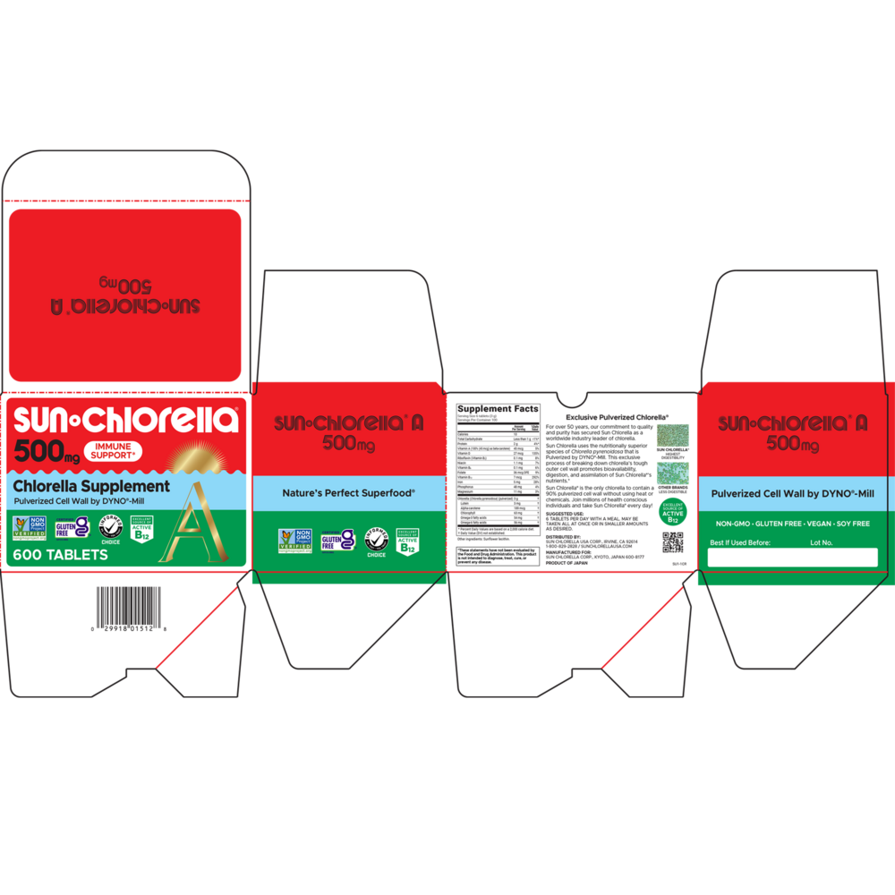 Product image for Sun Chlorella 500mg.
