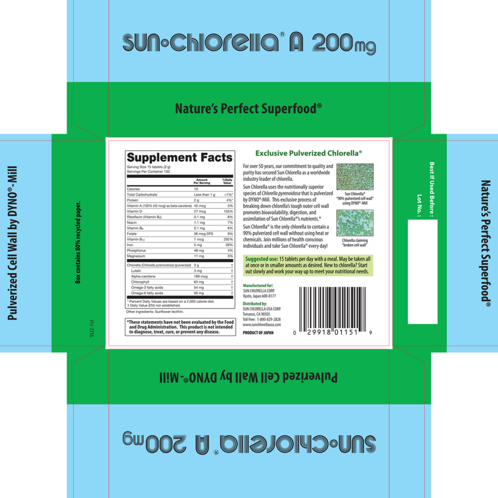 Product image for Sun Chlorella Econ 200mg.