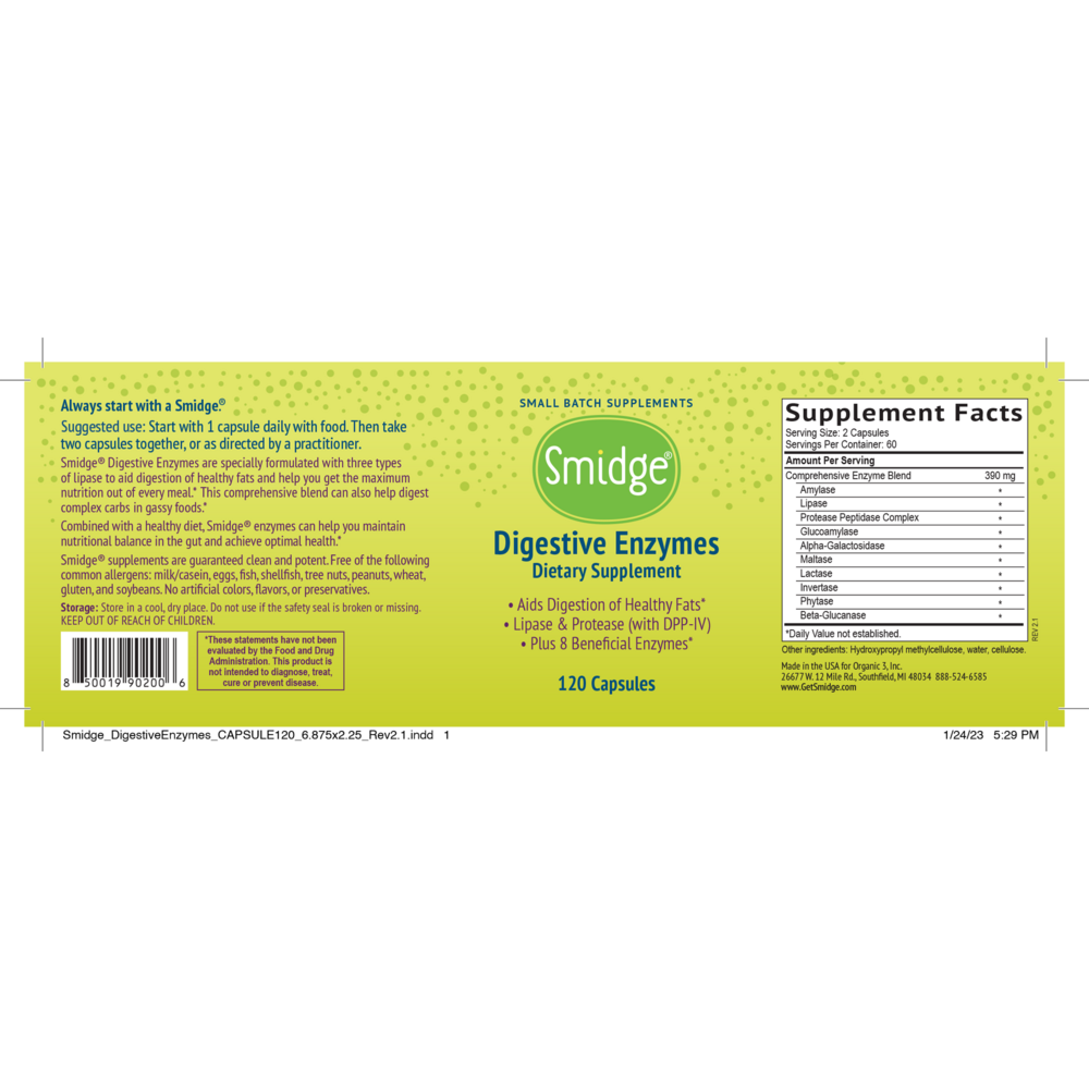 Product image for Smidge® Digestive Enzymes.