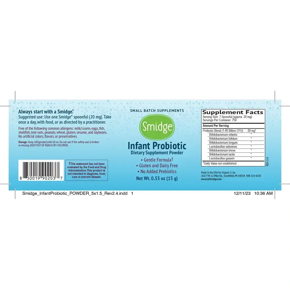 Product image for Smidge® Infant Probiotic.
