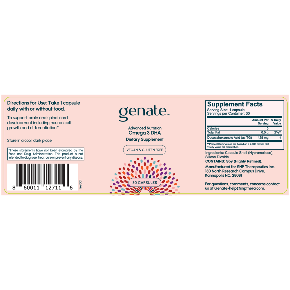 Product image for Advanced Nutrition Omega 3 DHA.