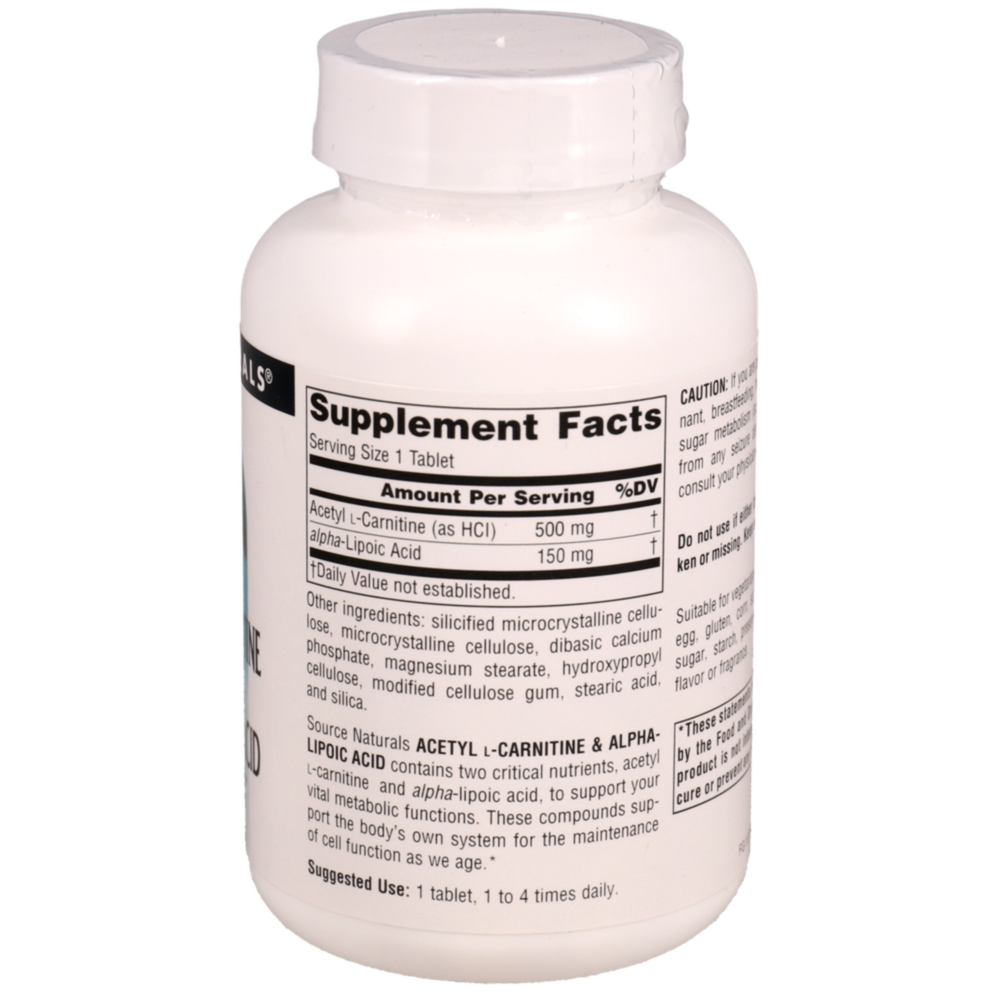 Product image for Acetyl L-Carnitine &amp; Alpha-Lipoic Acid.