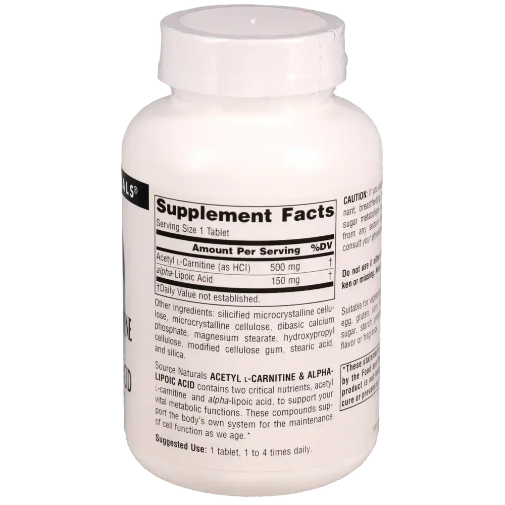 Product image for Acetyl L-Carnitine &amp; Alpha-Lipoic Acid.