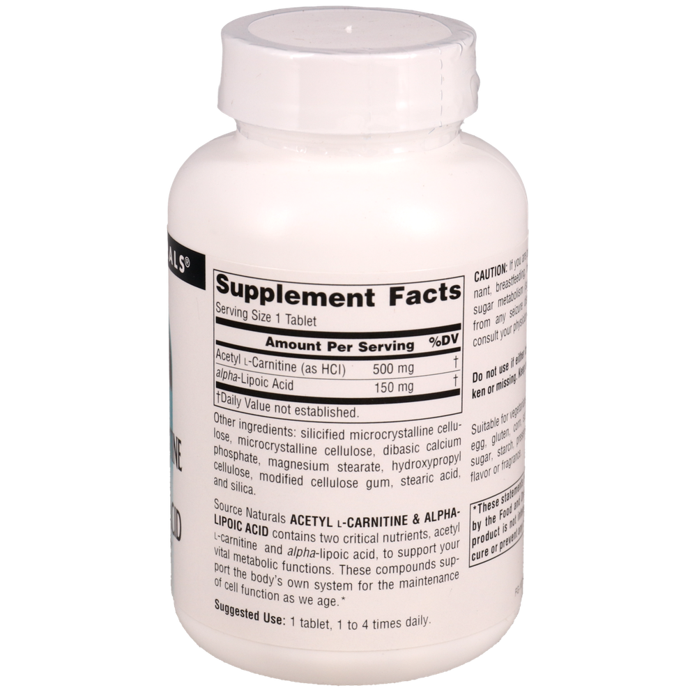 Product image for Acetyl L-Carnitine &amp; Alpha-Lipoic Acid.