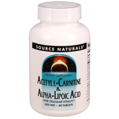 Acetyl L-Carnitine & Alpha-Lipoic Acid 60 tablets