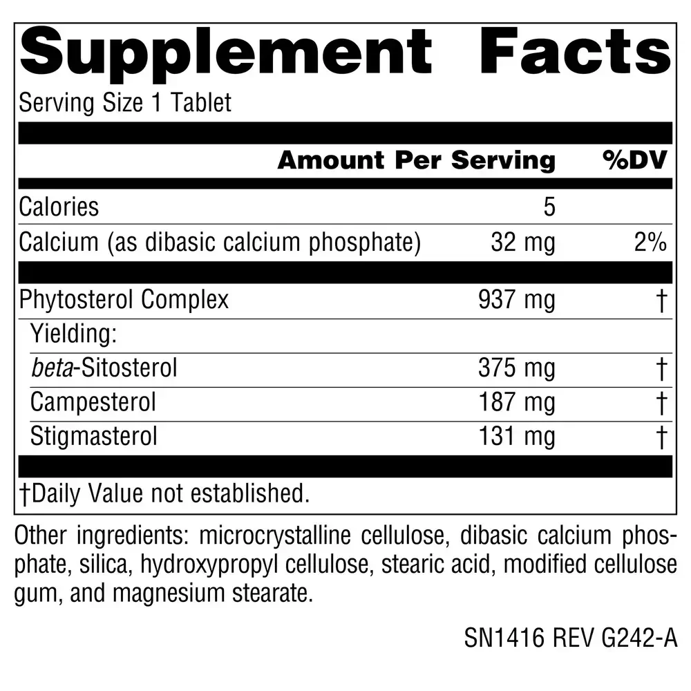 Product image for Beta Sitosterol, Mega Strength.