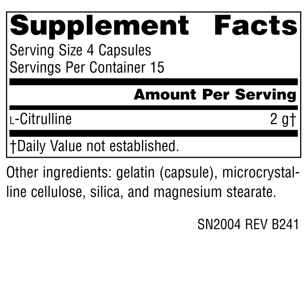 Product image for L-Citrulline 500mg.