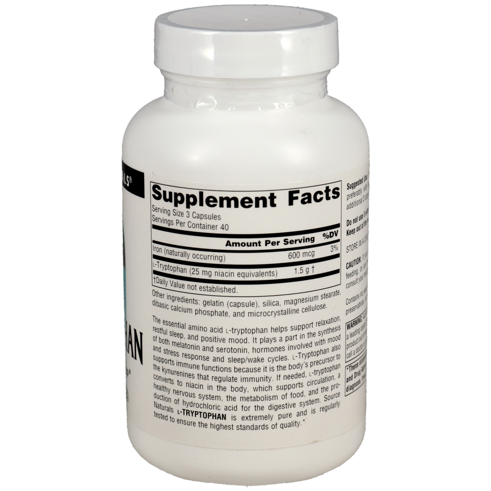 Product image for L-Tryptophan 500mg.