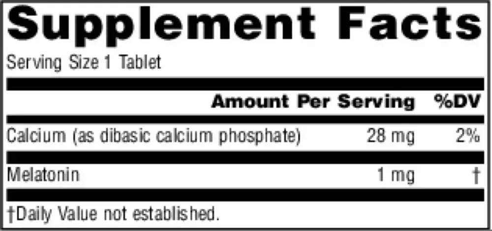 Product image for Melatonin 1mg.