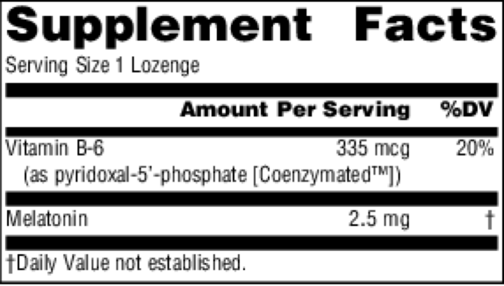 Product image for Melatonin 2.5mg - Peppermint.