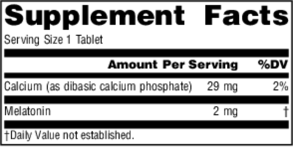 Product image for Melatonin 2mg Timed-Release.