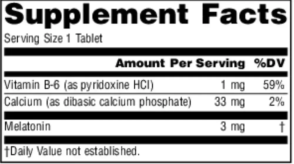 Product image for Melatonin 3mg.