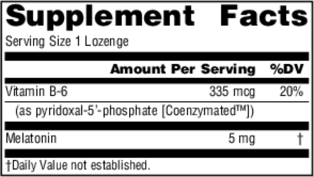 Product image for Melatonin 5mg Peppermint Lozenges.