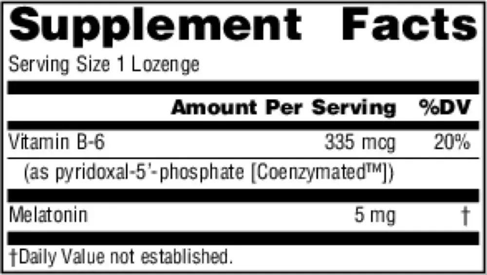 Product image for Melatonin 5mg Peppermint Lozenges.