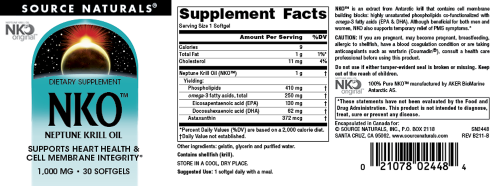 Product image for NKO® Neptune Krill Oil 1000mg.
