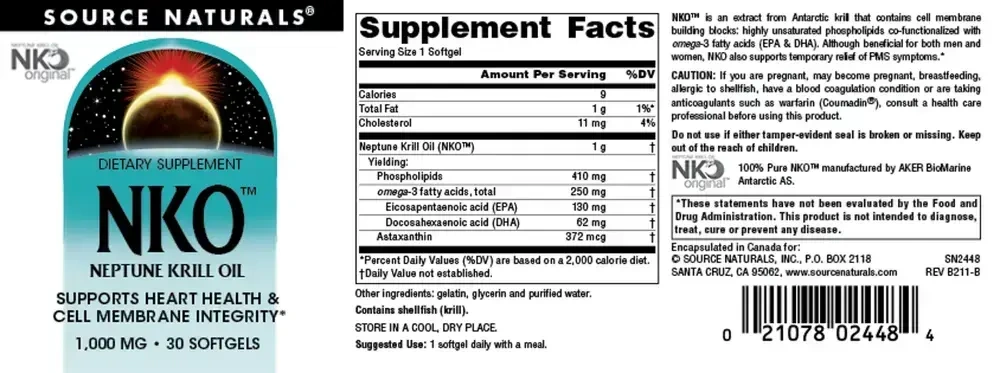 Product image for NKO® Neptune Krill Oil 1000mg.