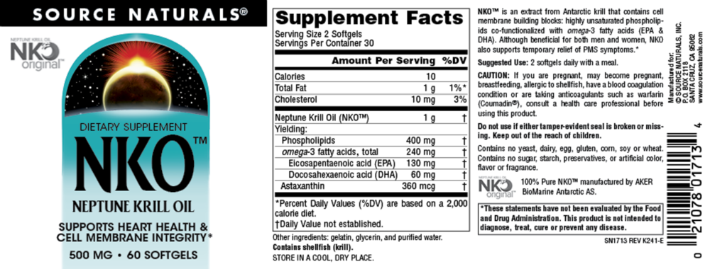 Product image for NKO® Neptune Krill Oil 500mg.