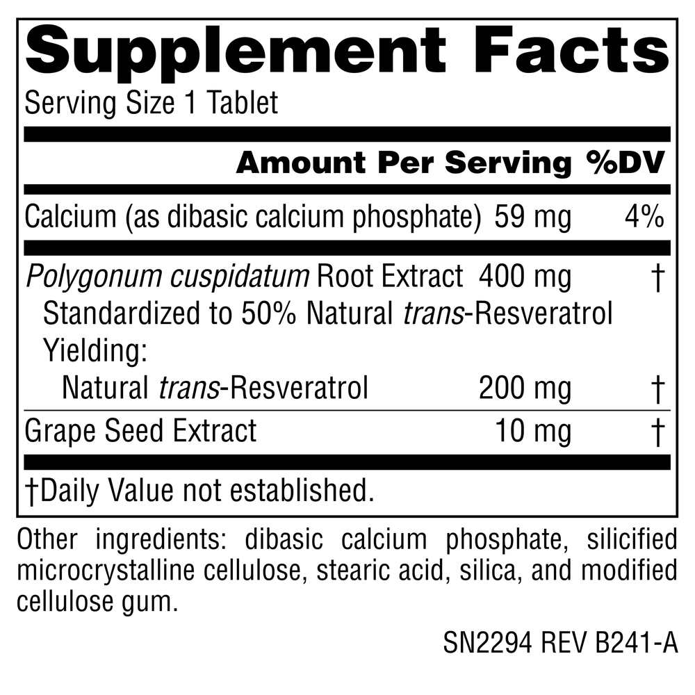 Product image for Resveratrol 200™.