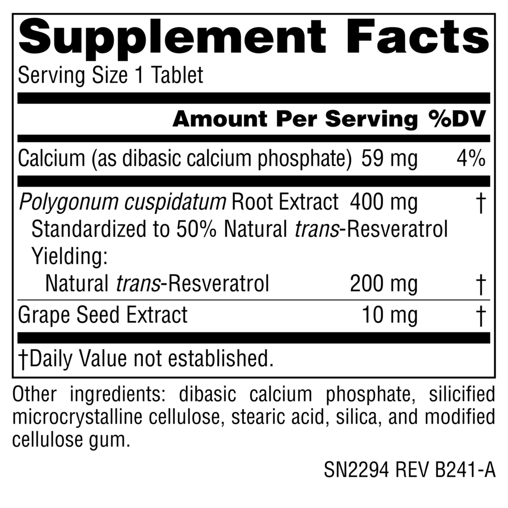 Product image for Resveratrol 200™.
