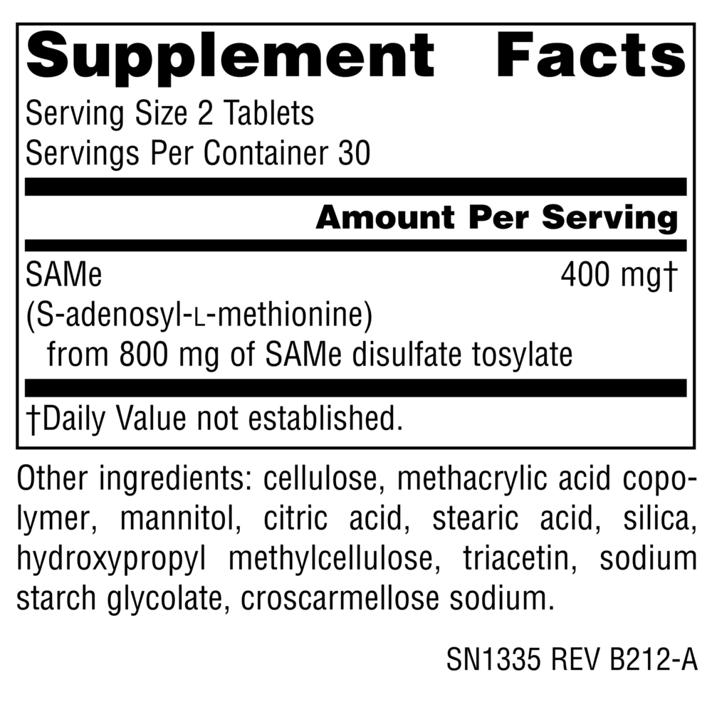 Product image for SAMe 200mg.