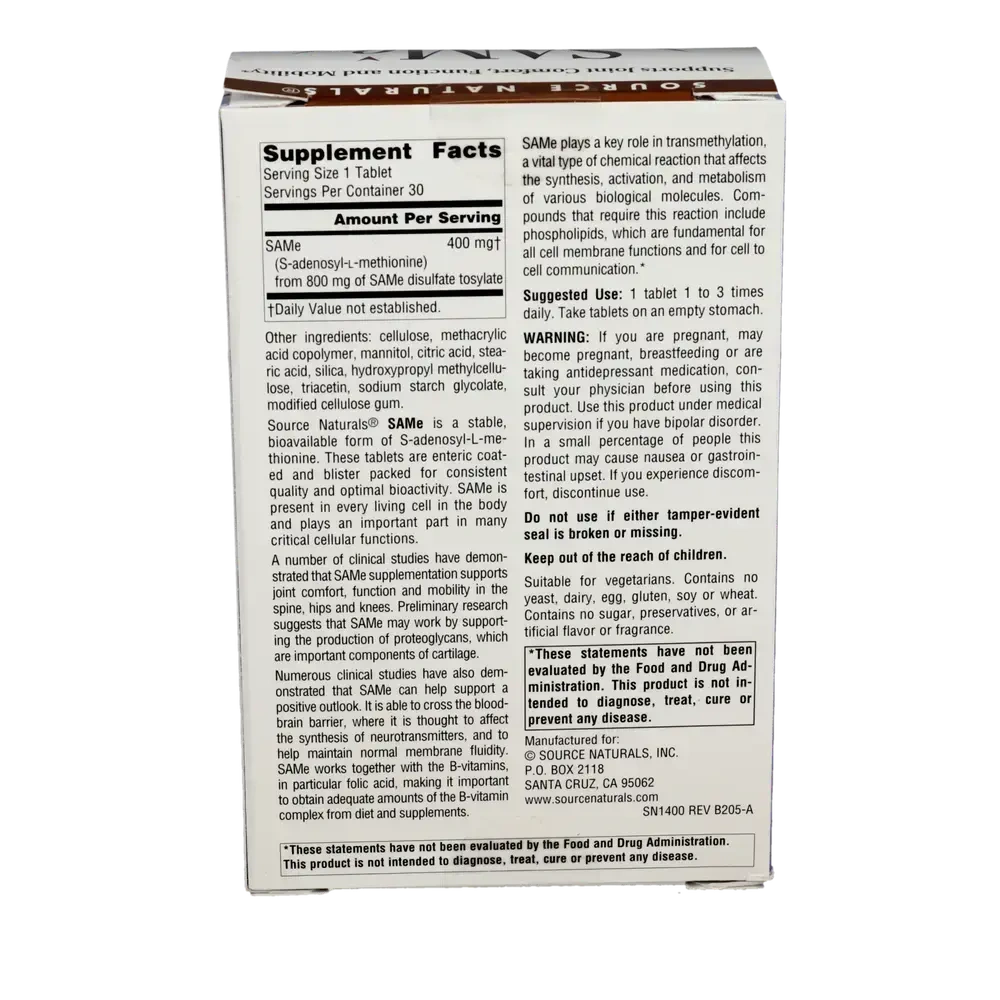 Product image for SAMe 400mg.