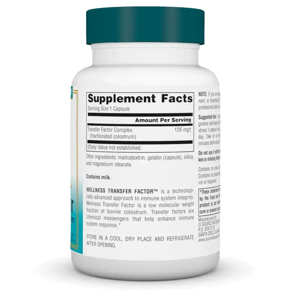 Product image for Wellness Transfer Factor 125mg.