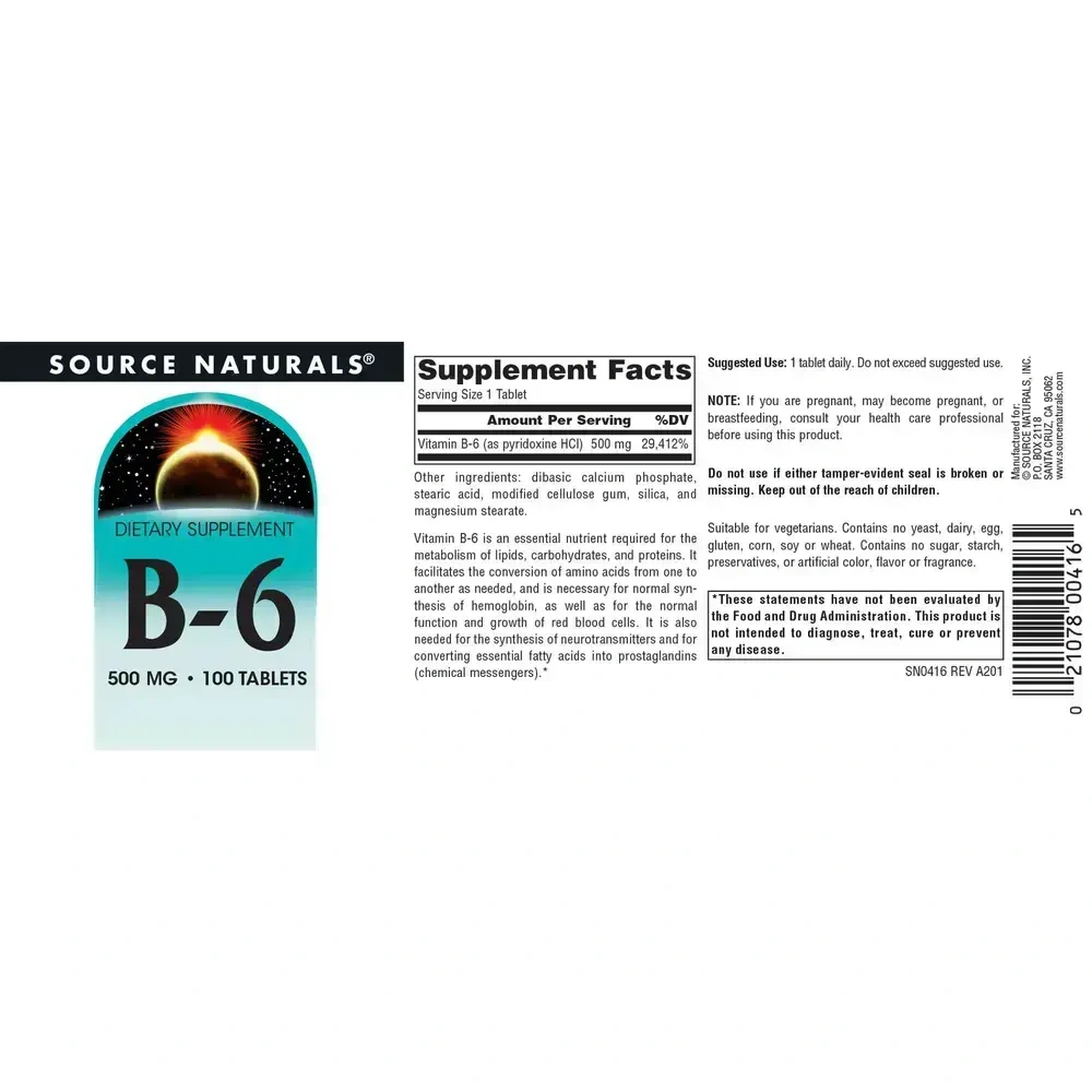 Product image for B-6 Immune System Support 500mg.