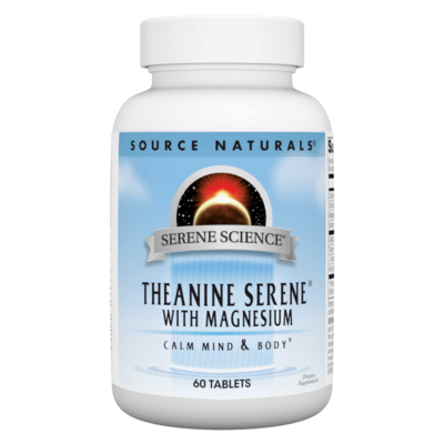 Serene Science® Theanine Serene® with Magnesium (60 tablets) Product image for Serene Science® Theanine Serene® with Magnesium (60 tablets).