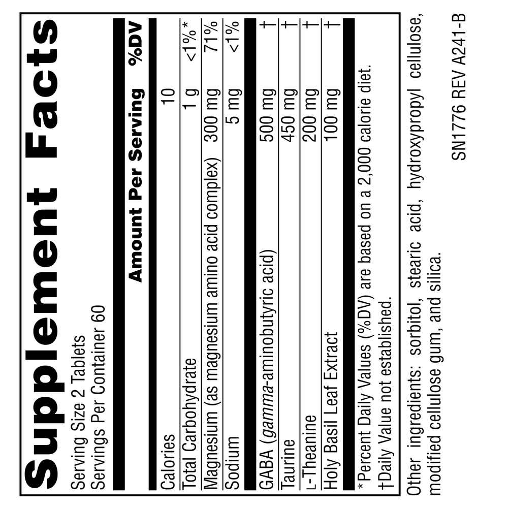 Product image for Serene Science® Theanine Serene® with Magnesium.