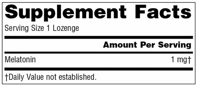 Product image for Melatonin 1mg - Peppermint.