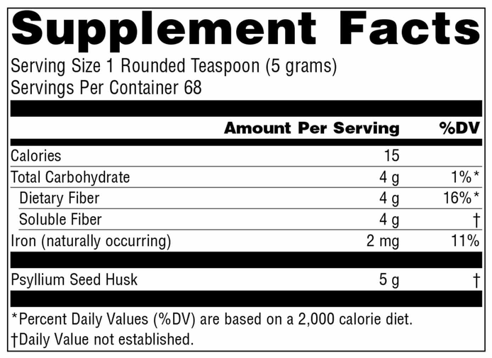 Product image for Psyllium Husk Powder.