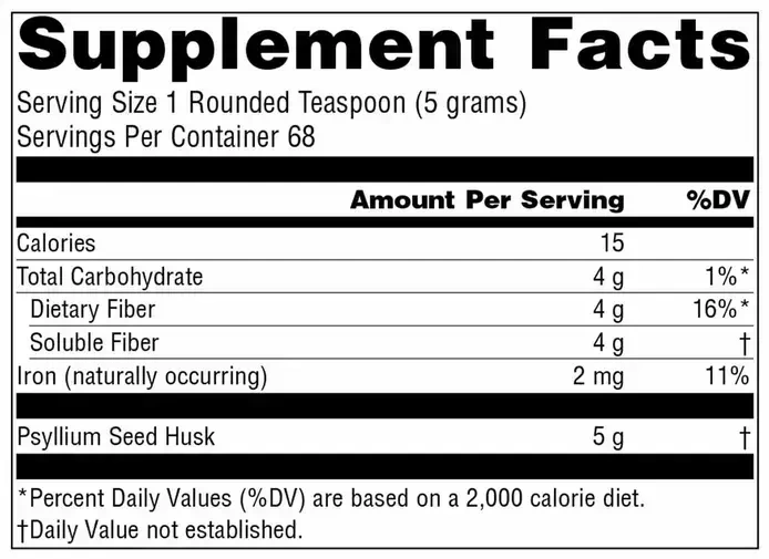 Product image for Psyllium Husk Powder.